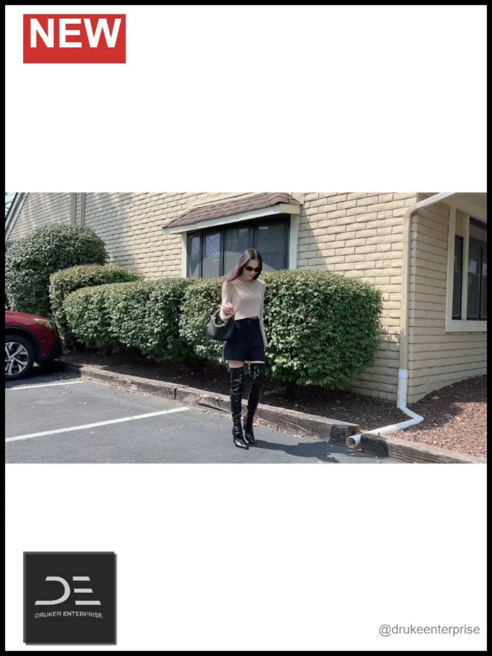 Women's Pointed Toe Chunky Heel Over The Knee Gogo Boots